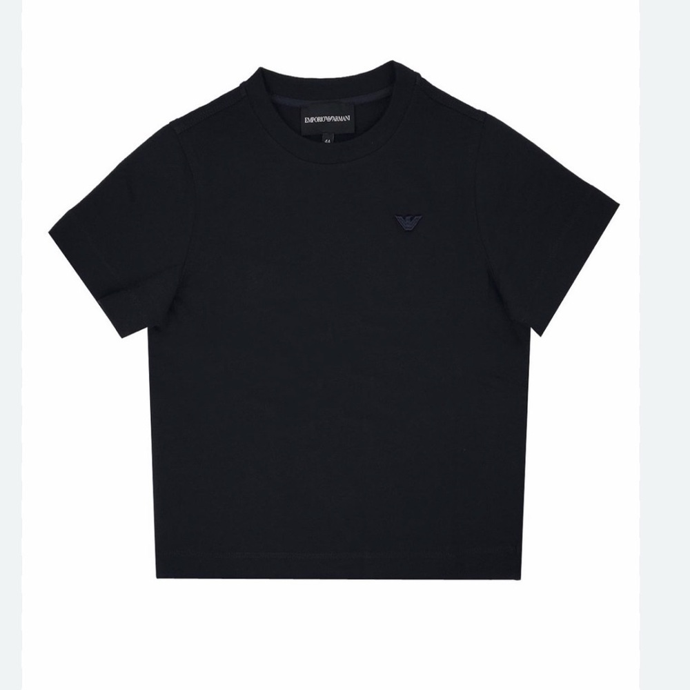 Emporio Armani Kids Eagle Patch Crewneck T-Shirt Size 6